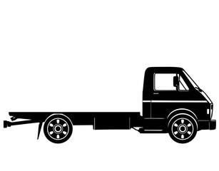 cargo truck, pick up truck vector illustration