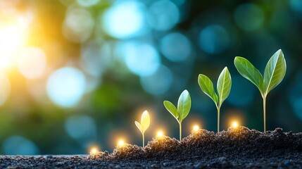 Objective Setting  Defining clear and measurable goals for departments and individuals  graphic light effect