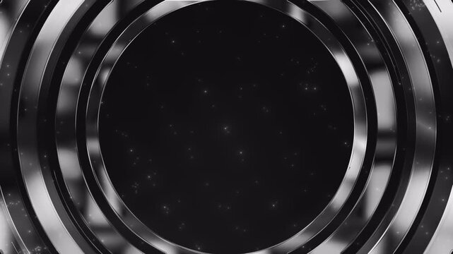 White water wave ripple effect transparent channel top view. 3D animation/ 3D rendering - abstract circle background. neon, metallic circles futuristic hi-tech motion background. Video animation 