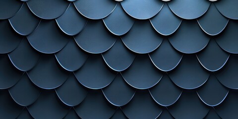 Fototapeta premium A close-up view of textured blue scales, offering a modern aesthetic for design projects and backgrounds.