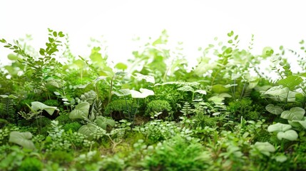 Obraz premium Lush green foliage in a vibrant display.