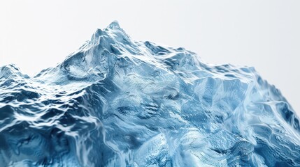 Obraz premium Close-up of a large ice sculpture.