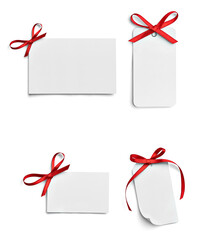 ribbon bow card note paper label gift holiday tag sign party birthday chirstmas celebration greeting