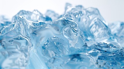 Obraz premium Close-up of clear ice cubes