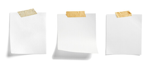 paper message note reminder blank background office business white empty page label adhesive tape