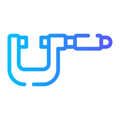 micrometer gradient icon