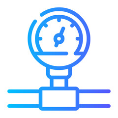 pressure gauge gradient icon