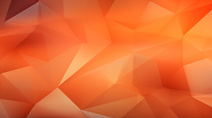 Obraz premium Abstract orange triangles background. Three-dimensional effect. Vibrant colors. Geometric, art design, polygon wallpaper.