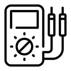 Multimeter line icon