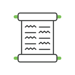 Scroll vector icon