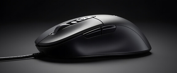 black computer mouse