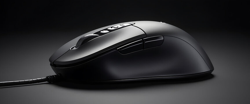 black computer mouse
