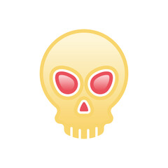Skull vector icon