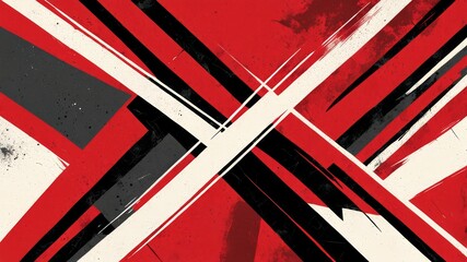 Abstract red grunge brutal comics style composition background