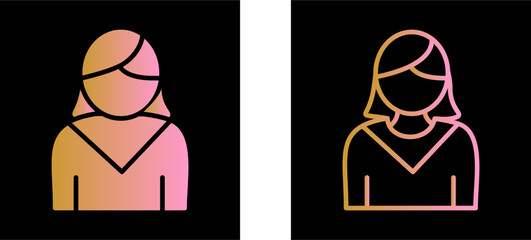 Business Women Vector Icon