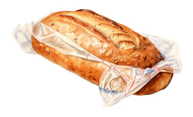 PNG Baguette bread food viennoiserie.