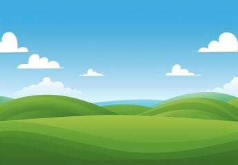 Fototapeta premium Green rolling hills