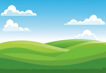 Green rolling hills