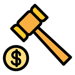 Business sanction icon