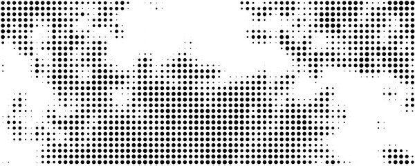 black and white background with halftone dots pattern background