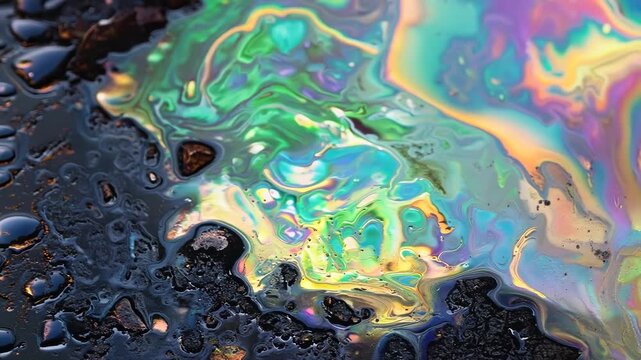 Psychedelic Oil Water Mixture