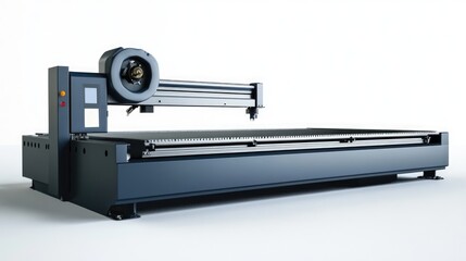 Industrial Laser Cutting Machine with Detailed Components and Features