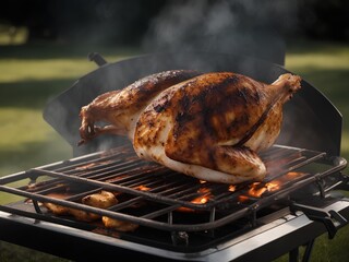 chicken on the grill. generated with AI