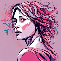 portrait of a woman. generated with AI