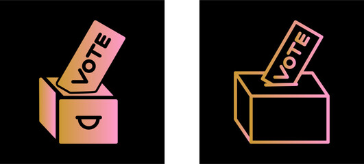 Giving Vote Vector Icon