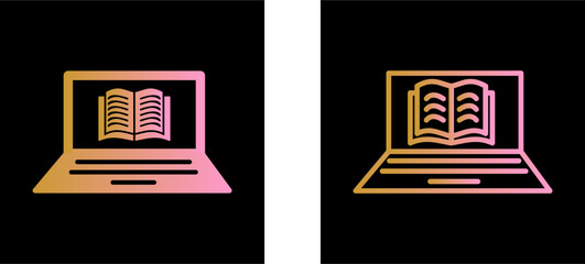 Online Books Vector Icon