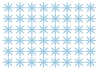seamless geometric pattern with blue  flower