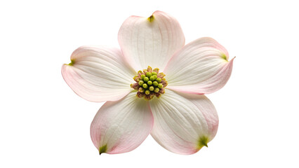 Dogwood flower isolated on transparent background