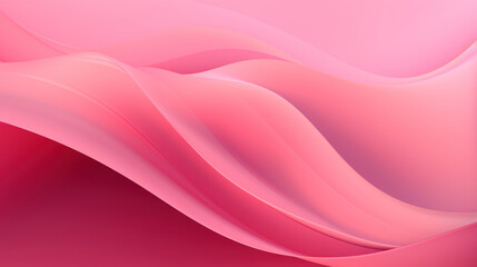 Abstract design with smooth, soft and flowing waves in pink color. Movement scene. Peaceful, calm design. Pink Background, Wallpaper.