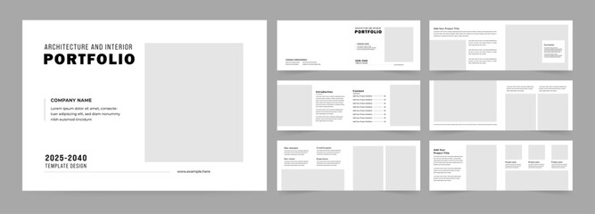 Landscape architecture portfolio, Brochure design for architecture or interior portfolio