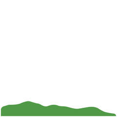 Obraz premium Green landscape illustration