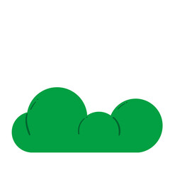 Bush grass illustration