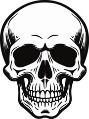 Detailed Skull Illustration