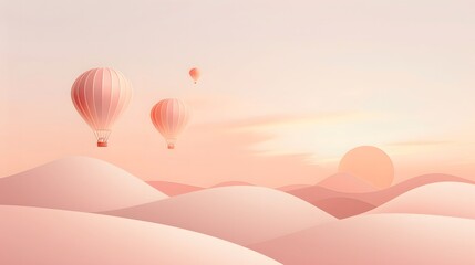 Obraz premium How about Pink heart and cloud background with a dreamy sky and romantic elements?