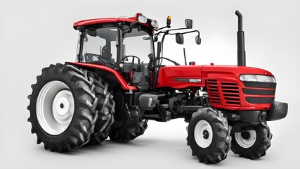 Obraz premium red tractor