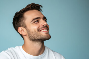 Obraz premium A close up of a man's face