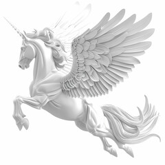 3D Pegasus vector image