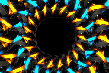 photo the best-hyper realistic-vibrant-podium-abstract background image-wallpaper 