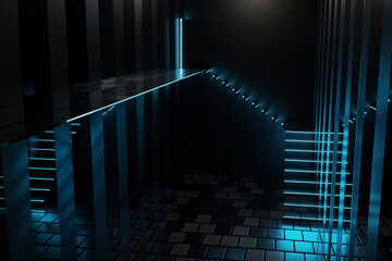 photo the best-hyper realistic-vibrant-podium-abstract background image-wallpaper 