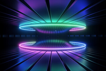 photo the best-hyper realistic-vibrant-podium-abstract background image-wallpaper 