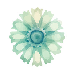 watercolor Mandala. Delicate watercolor flower mandala, Floral Watercolor Mandala Clipart, watercolor illustration of Muslim mandala Ramadan concept, Handcrafted Mandal PNG