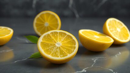 slices of lemon and lime background