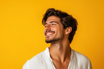 Obraz premium A close up of a man's face
