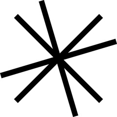 Star icon. Geometric shape. Linear style.