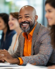 Daylight Celebration: Vibrant Candid Shots of Diverse Employees, Generative AI