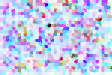 A colorful, abstract painting with a lot of different colors and shapes. The painting is full of energy and movement, and it seems to be a representation of the chaos and beauty of life